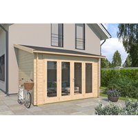 Holzgartenhaus Modell Anbau Lounge 44 A | 5x3m