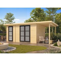 Fjordholz Holzgartenhaus Modell Alu Line 28-G | 4x4m