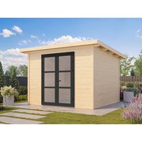 Fjordholz Holzgartenhaus Modell Alu Line 28-A | 3x3m