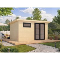 Fjordholz Holzgartenhaus Modell Alu Line 28-D | 4x3m