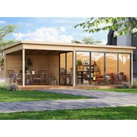Fjordholz Holzgartenhaus Modell Office IsoSlide 4 SD | 7x4m