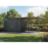 StarLine Metall Gerätehaus Modell Solidum 17,22 m² | 5x3m