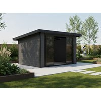 WPC Holzgartenhaus Modell Sunshine Slide 12 m² | 4x3m