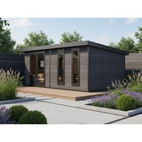 WPC Holzgartenhaus Modell Panorama 16,64 m² | 5x3m