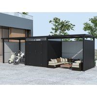 Metall Gerätehaus Modell Style 4,45 m² Spar-Set 4 | 3x2m