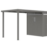 Seitendach für Gerätehaus Style 4,45 m² Alu Grau