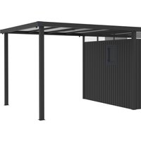Seitendach für Gerätehaus Style 7,56 m² Anthrazit