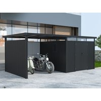 Metall Gerätehaus Modell Style 7,56 m² Spar-Set-2 | 3x2m
