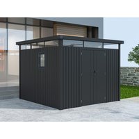 Metall Gerätehaus Modell Style 7,56 m² Anthrazit | 3x2m