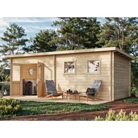 Fjordholz Pultdach Holzgartenhaus Modell Ezra 6D | 6x3m