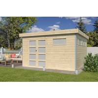 Holzgartenhaus Alu-Line Modell Kasuko-L | 4x3m