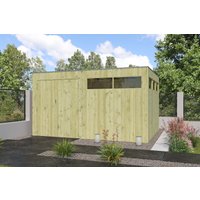 Holzgartenhaus Modell QBV-Line 11,89 m² | 4x3m
