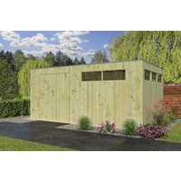 Holzgartenhaus Modell QBV-Line 14,90 m² | 5x3m