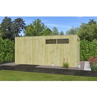 Holzgartenhaus Modell QBV3-Line 14,90 m² | 5x3m