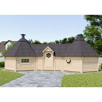 Fjordholz Doppelkota Modell Just  22 m² | 6x4m