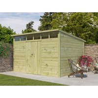Holzgartenhaus Modell Q-Line 10,80 m² | 4x3m