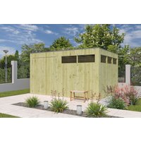 Holzgartenhaus Modell QBV3-Line 11,89 m² | 4x3m