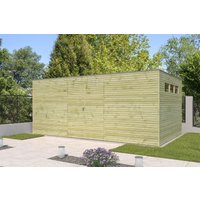Holzgartenhaus Modell QB-Line 15,30 m² | 5x3m