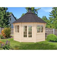 Fjordholz 8-Eck Grillpavillon Modell Gunnar 12m² | 4x3m