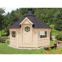 Fjordholz 8-Eck Grillkota Modell Lasse 12,0m² DeLu | 4x3m