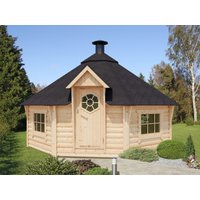 Fjordholz 8-Eck Grillkota Modell Nils 17 m² | 5x4m