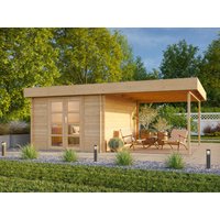 Fjordholz Flachdach Holzgartenhaus Modell Felix 28 | 6x3m