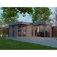 Fjordholz 5-Eck Holzgartenhaus Modell Miro 28 | 6x5m