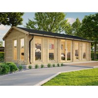 Fjordholz Holzgartenhaus Modell Helena 70 A | 8x4m