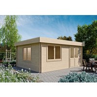 Fjordholz Flachdach Holzgartenhaus Modell Orka 28 A | 5x4m