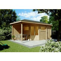 Fjordholz 5-Eck Holzgartenhaus Modell Evelyn 2E | 5x3m