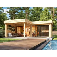 Fjordholz Holzgartenhaus Alu Concept Lasse 44 B | 7x6m