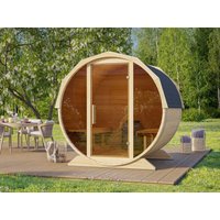 Fjordholz Fass-Sauna Modell Elina | 2x2m