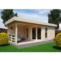 Fjordholz Holzgartenhaus Modell Nora 44 E Modern | 8x3m