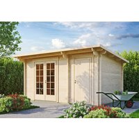 Fjordholz Holzgartenhaus Modell Jacob 44 A mit Abstell | 5x3m