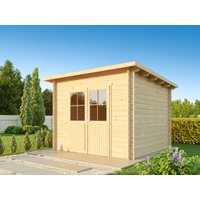 Fjordholz Pultdach Holzgartenhaus Modell Ezra 3D | 3x3m