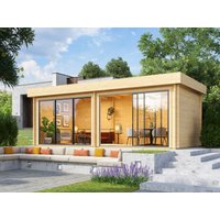 Fjordholz Holzgartenhaus Alu Concept Lasse 44 A | 7x3m