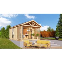 Fjordholz Holzgartenhaus Alu Concept Arosa 44 A | 6x4m