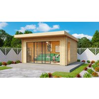 Fjordholz Holzgartenhaus Alu Concept 70 E | 6x4m