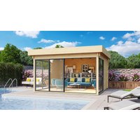 Fjordholz Holzgartenhaus Alu Concept 70 H | 6x4m