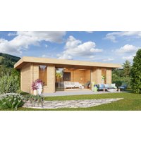 Fjordholz Holzgartenhaus Alu Concept 70 Q | 8x4m