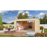 Fjordholz Holzgartenhaus Modell Q-BIC Alu 70 E | 5x5m
