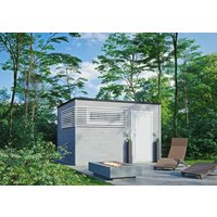 Fjordholz Holzgartenhaus Modell Q-BIC Modern 44 C | 4x4m