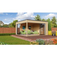 Fjordholz Holzgartenhaus Modell Q-BIC Alu 44 D | 5x4m