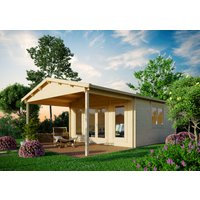 Holzgartenhaus Modell Julia 44 D | 8x5m
