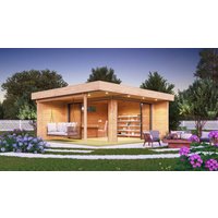Fjordholz Holzgartenhaus Alu Concept Relax 44 A | 6x4m