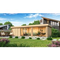 Fjordholz Holzgartenhaus Alu Concept 70 L | 6x4m