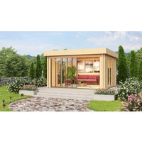 Fjordholz Holzgartenhaus Alu Concept Lounge 44 A | 5x3m