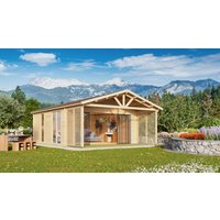 Fjordholz Holzgartenhaus Alu Concept Arosa 44 C | 5x4m