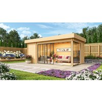 Fjordholz Holzgartenhaus Alu Concept 44 C | 6x4m