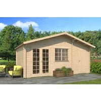 Fjordholz Holzgartenhaus Modell Rolf 44 D | 6x4m